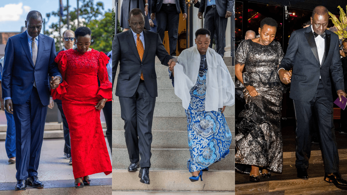 Gachagua reacts to President Ruto holding Mama Rachel’s hand in US