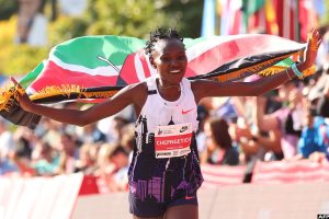 Kenya's Chepngetich Sets New Marathon World Record